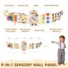 Gracano Owl Activity Wall ToysBusy Board, Wooden Montessori Sensory Toys, Learning Activity Center for Playroom,Daycare, Nursery, Classroom, Educational Toys for Toddler view 3