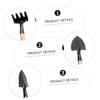 TOYANDONA 1set Mini Garden Tool Set Wooden Handles Home Planting Tools for Transplanting Weeding and Digging for Boys and Girls and Mini Gardening Projects view 4