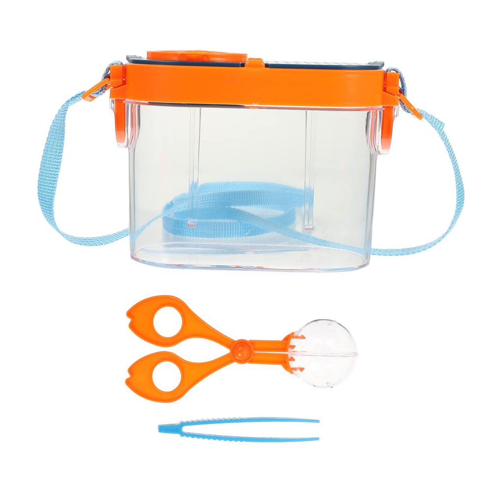 CIYODO 1 Set Outdoor Insect Observation Box with Built Magnifier Convenient Collecting Jar for Exploration and Learning Activities for Camping School Experiments and