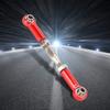6 Pcs RC Pull Rod, Aluminum Alloy Adjustable Push RodsTurnbuckle Rod Linkage Accessories for RC Car, Servo Links Tie Rod (Red) view 3