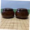 TOYANDONA Go Chess Pieces Storage Bowl Container with Lid for present for Students and Teachers Lightweight and Portable Chess Game Holder view 3