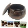 TOYANDONA Go Chess Pieces Storage Bowl Container with Lid for present for Students and Teachers Lightweight and Portable Chess Game Holder view 4