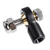 FOCMKEAS Lever Steering Linkage Tie Rod End Ball Head End, M3 3.0xL15mm Tie Rod End Ball Head Holder, Plastic Thread Ball Joint with M3 Screws for RC Model Car Boat Airplane Black view 1