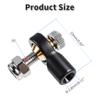FOCMKEAS Lever Steering Linkage Tie Rod End Ball Head End, M3 3.0xL15mm Tie Rod End Ball Head Holder, Plastic Thread Ball Joint with M3 Screws for RC Model Car Boat Airplane Black view 2