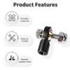 FOCMKEAS Lever Steering Linkage Tie Rod End Ball Head End, M3 3.0xL15mm Tie Rod End Ball Head Holder, Plastic Thread Ball Joint with M3 Screws for RC Model Car Boat Airplane Black view 3