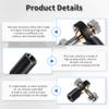 FOCMKEAS Lever Steering Linkage Tie Rod End Ball Head End, M3 3.0xL15mm Tie Rod End Ball Head Holder, Plastic Thread Ball Joint with M3 Screws for RC Model Car Boat Airplane Black view 4