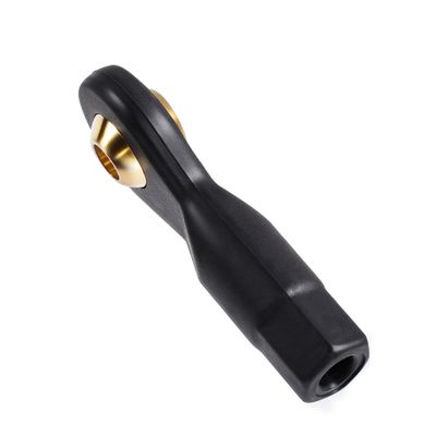 FOCMKEAS Lever Steering Linkage Tie Rod End Ball Head End, M2 2.0xL19mm Tie Rod End Ball Head Holder, Plastic Thread Ball Joint for RC Model Car Boat Airplane Black