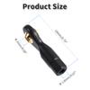 FOCMKEAS Lever Steering Linkage Tie Rod End Ball Head End, M2 2.0xL19mm Tie Rod End Ball Head Holder, Plastic Thread Ball Joint for RC Model Car Boat Airplane Black view 2