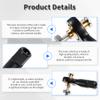 FOCMKEAS 10 Pcs Lever Steering Linkage Tie Rod End Ball Head End, M2 2.0xL19mm Tie Rod End Ball Head Holder, Double Protrusion Thread Ball Joint with M2 Screws for RC Model Car Boat Airplane Black view 4