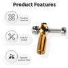 FOCMKEAS Lever Steering Linkage Tie Rod End Ball Head End, M2 2.0xL15mm Tie Rod End Ball Head Holder, Aluminum Thread Ball Joint with M2 Screws for RC Model Car Boat Airplane Gold view 3