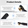 FOCMKEAS Lever Steering Linkage Tie Rod End Ball Head End, M3 3.0xL29mm Tie Rod End Ball Head Holder, Single Protrusion Thread Ball Joint for RC Model Car Boat Airplane Black view 4