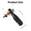 FOCMKEAS Lever Steering Linkage Tie Rod End Ball Head End, M3 3.0xL29mm Tie Rod End Ball Head Holder, Single Protrusion Thread Ball Joint with M3 Screws for RC Model Car Boat Airplane Black view 2