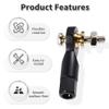 FOCMKEAS Lever Steering Linkage Tie Rod End Ball Head End, M3 3.0xL29mm Tie Rod End Ball Head Holder, Single Protrusion Thread Ball Joint with M3 Screws for RC Model Car Boat Airplane Black view 3