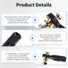 FOCMKEAS Lever Steering Linkage Tie Rod End Ball Head End, M3 3.0xL29mm Tie Rod End Ball Head Holder, Single Protrusion Thread Ball Joint with M3 Screws for RC Model Car Boat Airplane Black view 4