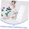TOYANDONA 1pc Poker Chip Case Large Capacity Poker Chip Holder for and Storage Design Edges for Safe Use for Gaming and Organization view 4
