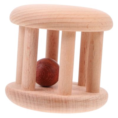 BESPORTBLE Wooden Rattle for Boy Girl Safe Handbell Musical Instrument for Early Learning and Sensory Development Smooth Surface Present for Years
