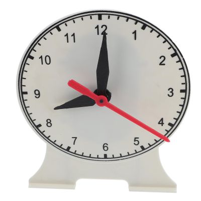 HOMOBABE Classroom Teaching Clock Model for Early Education Analog Clock for Engaging Learning Tool to Help Students for School and Home Use
