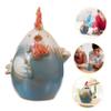Abaodam Ceramic Chicken Coin Bank Cute Money Saving Pot Craft Decor for Home Decoration Fun for Boys and Girls and Adults view 3
