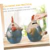 Abaodam Ceramic Chicken Coin Bank Cute Money Saving Pot Craft Decor for Home Decoration Fun for Boys and Girls and Adults view 4
