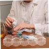 KONTONTY Large Capacity Transparent Game Chip Holder Outdoor Poker Chip Box with Compartment Design Convenient Card Coin Container view 3