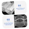 KONTONTY Large Capacity Transparent Game Chip Holder Outdoor Poker Chip Box with Compartment Design Convenient Card Coin Container view 4