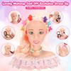 41PCS Deluxe Makeup Doll head for Girl Kid, Hair Head Styling Salon Doll Toy, Pretend Play Hair Styling Kit With Hairdryer Curling Iron Eye Shadow Powder Hair Clip Set Birthday Gift for 8+ Child view 4