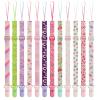12 Pack Pacifier Clips with Adjustable Strap (32-46.5cm) - Premium Polyester Baby Pacifier Holder Set, Multi-Design Clips for Boys Girls Multi Color A view 1