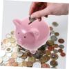 Abaodam Cute Piggy Bank Ceramic Money Holder for Adults Fun Table Decor Present for All Ages Scratch Resistant Design for Coin Saving view 2
