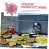 Abaodam Cute Piggy Bank Ceramic Money Holder for Adults Fun Table Decor Present for All Ages Scratch Resistant Design for Coin Saving view 3