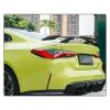 Dry Carbon Fiber Rear Wing Compatible For M3 G80 M4 G82 G83 2021+ Carbon Fiber Tail Fins Rear Trunk Spoiler Guide(Wet carbon fiber) view 2