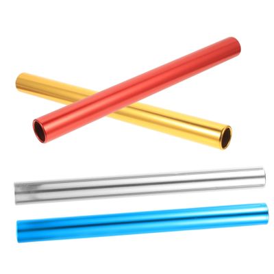 Abaodam 4Pcs Aluminum Alloy Relay Sticks for Sports Competitions Lightweight and Durable Race Tools Oxidized Finish for Outdoor Activities