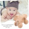 Toddmomy Wooden Grasping Car for Montessori Push Car with Wheels Safe and Vehicle for Grasping Sensory Play and Teething Relief view 4