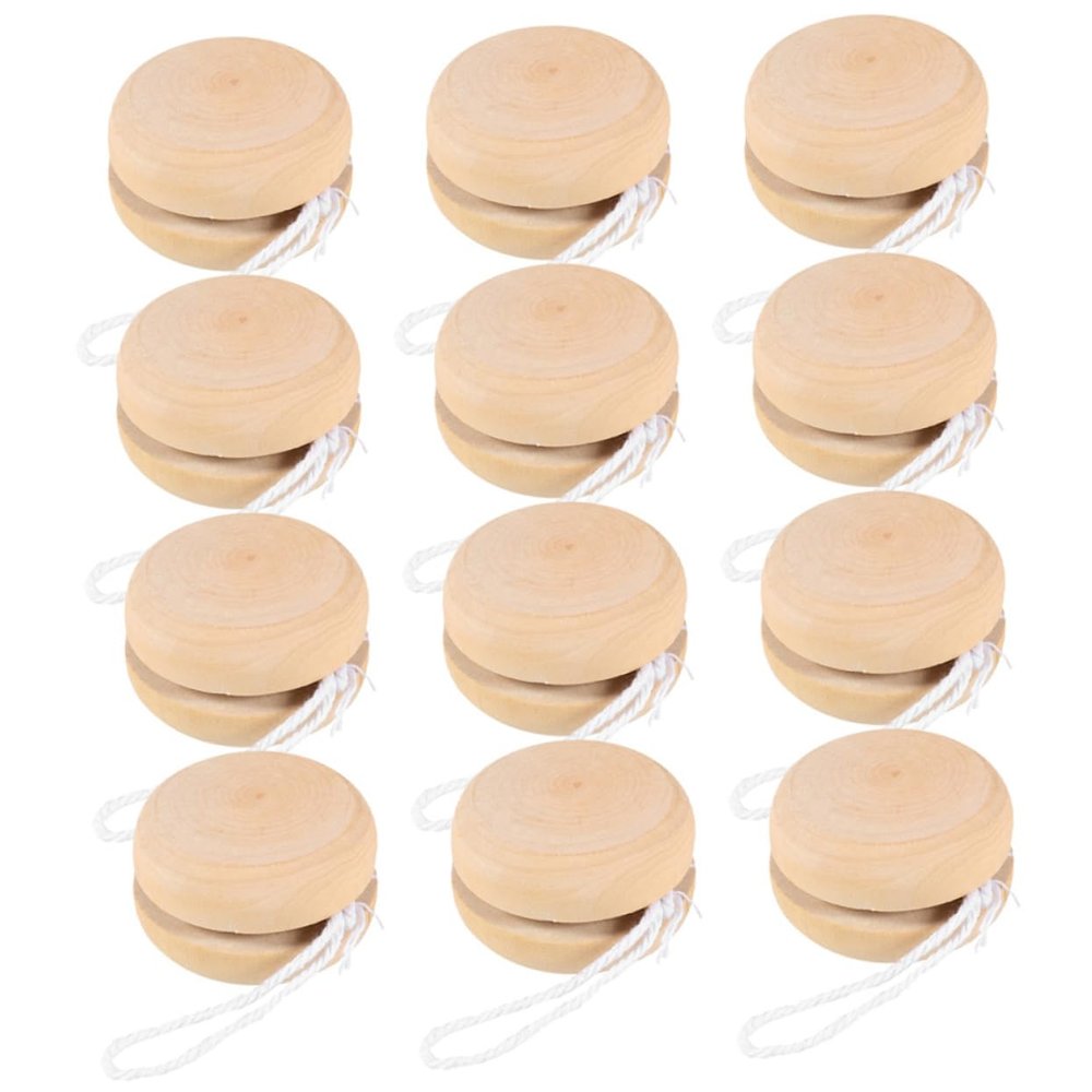 Vaguelly 12Pcs Wooden DIY Graffiti Balls for Painting Plaything to Enhance Creativity Coordination for Craft Projects Fun Activities Home Outdoors