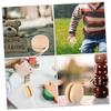 Vaguelly 12Pcs Wooden DIY Graffiti Balls for Painting Plaything to Enhance Creativity Coordination for Craft Projects Fun Activities Home Outdoors view 3