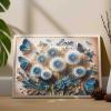 Blue Dandelion Bouquet Flower Jigsaw Puzzles 1000 Pieces for Adults Beautiful Butterfly Leaf Plants Challenging Family Activity Games Unique Home Decor Gifts Gifts for Friends and Family view 4