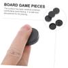 Abaodam 60pcs Chess Accessories Round Chess Pieces Game Replacement for Boys and Girls view 2