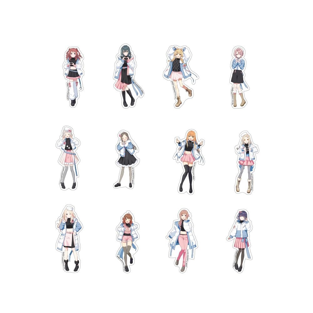 Gakuen Idolmaster Trading Die-Cut Stickers, Drawn by Drawing, Box of 12