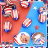 24 Pcs 3.3" Mini Football Stress Balls, Mini Foam Football for School Rewards, Superbowl Decoration Party Favor, Themed Party Supplies Decorations (24 Pcs) view 3