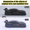 10 Set 1/64 Wheels and Tires Set, Chameleon Color 1 64 Scale Wheels with 5 Styles of Rims and Rubber Tires for 1/64 Diecast Cars Upgraded and Modified Rubber Tires (10set) view 4
