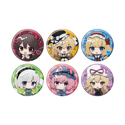 Touhou Project 02 Sickness Kawaii Ver. Mini Character Illustration Can Badge Box of 6