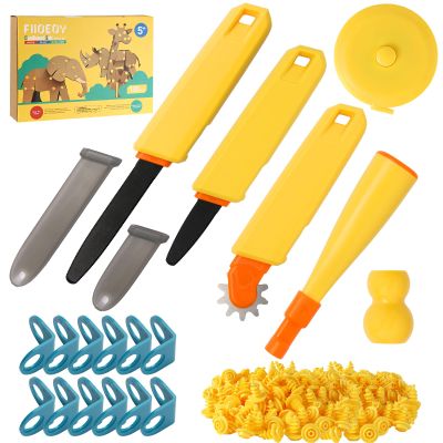 FIIOEOY Cardboard Construction Kit, 138 PCS Cardboard Cutting Tools for Kids, STEM Reusable Tool for DIY Creativity Projects Educational Toy Birthday Gift for Boys Girls Age 6+