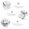 JOINPAYA 5Pcs Stainless Steel Food Decision Dice Fun Dinner Decider Dice for Family Gatherings Travel Adventures Food Exploration Creative Present Idea for Foodies view 3