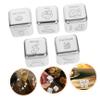 JOINPAYA 5Pcs Stainless Steel Food Decision Dice Fun Dinner Decider Dice for Family Gatherings Travel Adventures Food Exploration Creative Present Idea for Foodies view 4