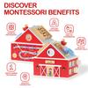 Monlurd Wooden Farm Activity Center for Toddlers 1-3, 12-in-1 Montessori Busy Board Sensory Play Center, Large Barn Activity Cube Toy for Baby Fine Motor Skills, Daycare & Preschool Learning view 3