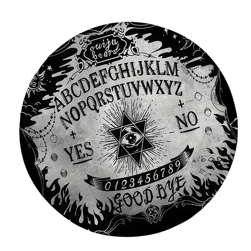 GORBUS Dowsing Divinations Mat Pad Eye Pattern Astrology Pendulums Chart Mat Balancing Meditations Decoration Tarots Pad