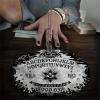 GORBUS Dowsing Divinations Mat Pad Eye Pattern Astrology Pendulums Chart Mat Balancing Meditations Decoration Tarots Pad view 2