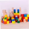 ERINGOGO 1set Wooden Cube Blocks for Early Childhood Education Smooth Craft Cubes for Projects and Mathematics Teaching Aid Solid Design for -Term Use view 3