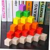 ERINGOGO 1set Wooden Cube Blocks for Early Childhood Education Smooth Craft Cubes for Projects and Mathematics Teaching Aid Solid Design for -Term Use view 4