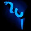 WUQIREN 48.8inch Super Large 3D Printed Snake,Movable Teeth,Bigger Fidget Crystal Snake Toys,3D Printed Stuff Animals Toys,Articulated Snake for Home Office Desk Wall Decor (Glow-Blue) view 2