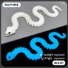 WUQIREN 48.8inch Super Large 3D Printed Snake,Movable Teeth,Bigger Fidget Crystal Snake Toys,3D Printed Stuff Animals Toys,Articulated Snake for Home Office Desk Wall Decor (Glow-Blue) view 4